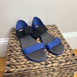 Camper Nina Two-Tone Blue and Black Sandals Size 37